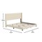 Flash Furniture Beige Queen Platform Bed with Headboard YK-1078-BEIGE-K-GG - alternate 2